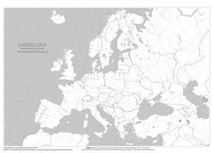 Mapa konturowa Europy